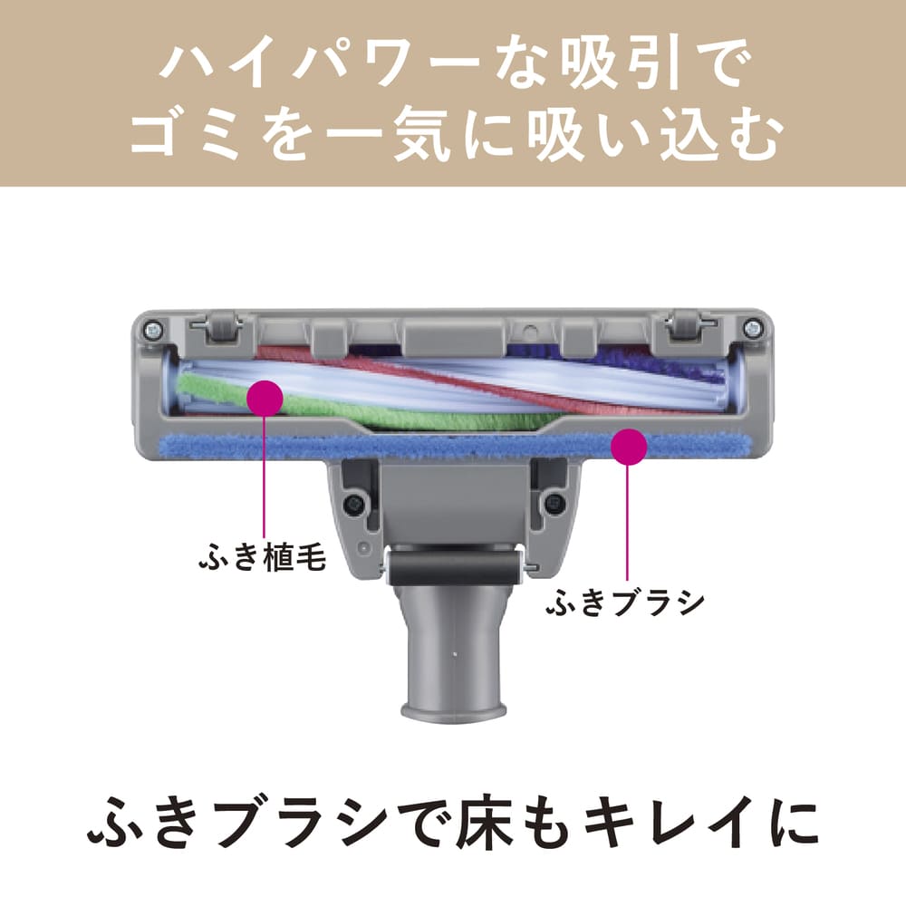 MITSUBISHI 紙パック式クリーナー Be-K TC-FJ2E-W シャイニーホワイト / MITSUBISHI（ミツビシ） / 掃除機・ロボットクリーナー・ロボット掃除機 / MTB10114_dt_03.jpg