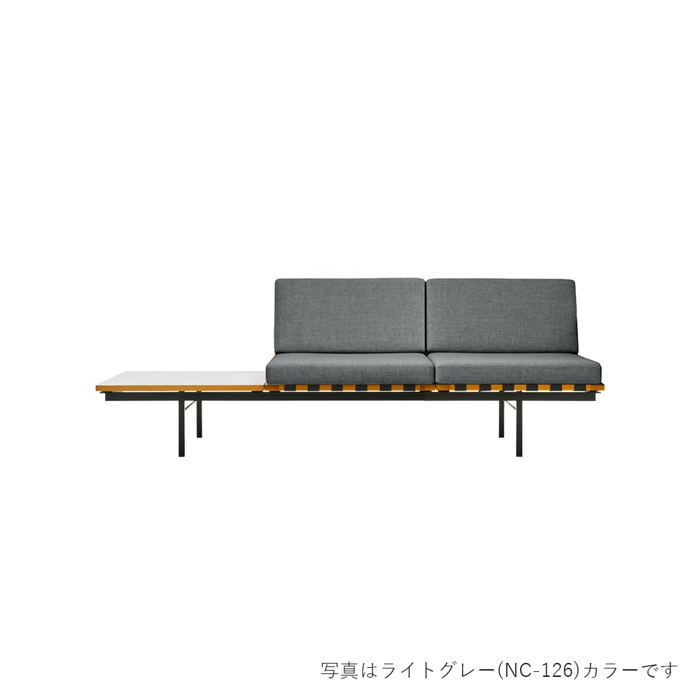 フォームグループ レフトソファ ウィズテーブル 2シーター 天板:ホワイト / METROCS(メトロクス) / 2人掛けソファ / MTR10056DBR_ma.jpg