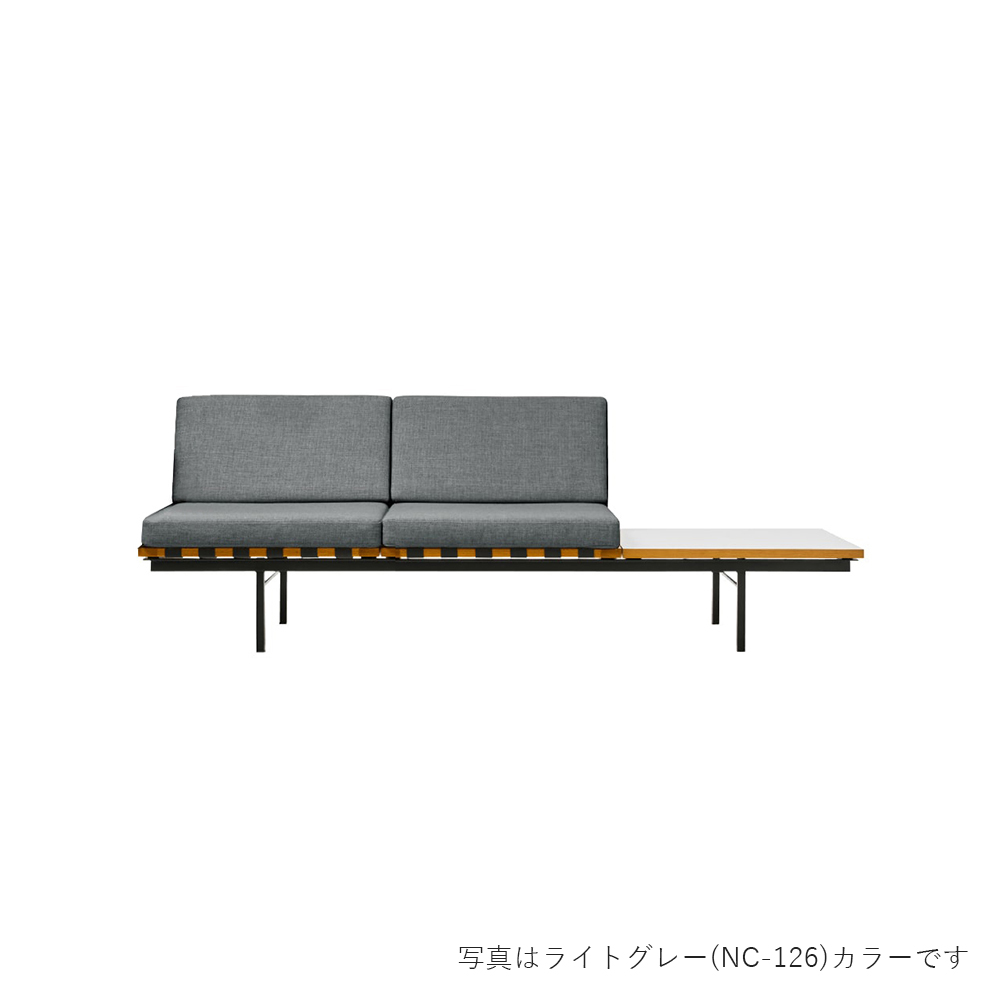 フォームグループ ライトソファ ウィズテーブル 2シーター 天板:ホワイト / METROCS(メトロクス) / 2人掛けソファ / MTR10058DBR_ma.jpg