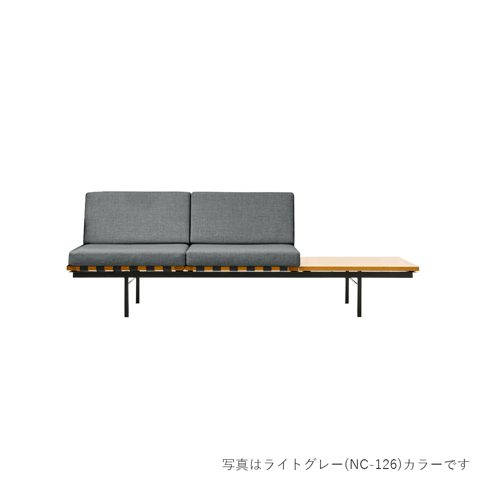 フォームグループ ライトソファ ウィズテーブル 2シーター 天板:オーク / METROCS(メトロクス) / 2人掛けソファ / MTR10059DBR_ma.jpg