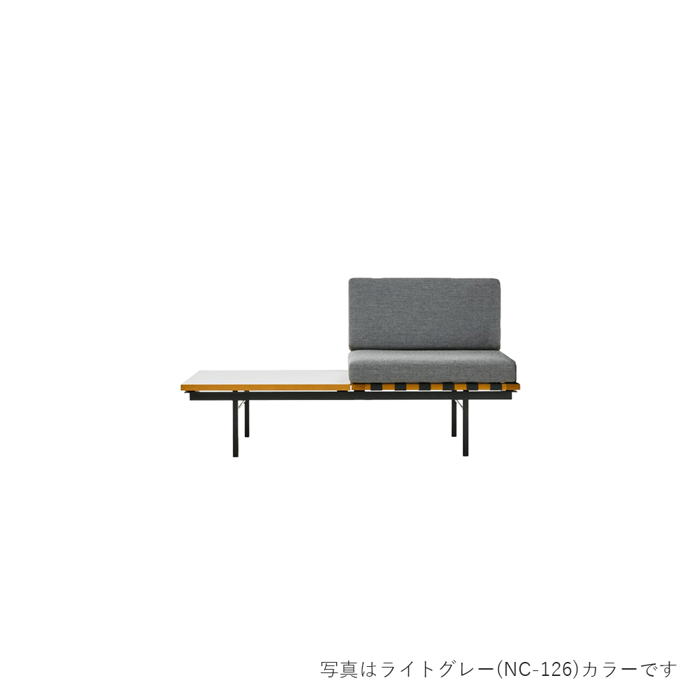 フォームグループ レフトソファ ウィズテーブル 1シーター 天板:ホワイト / METROCS(メトロクス) / 1人掛けソファ / MTR10060DBR_ma.jpg