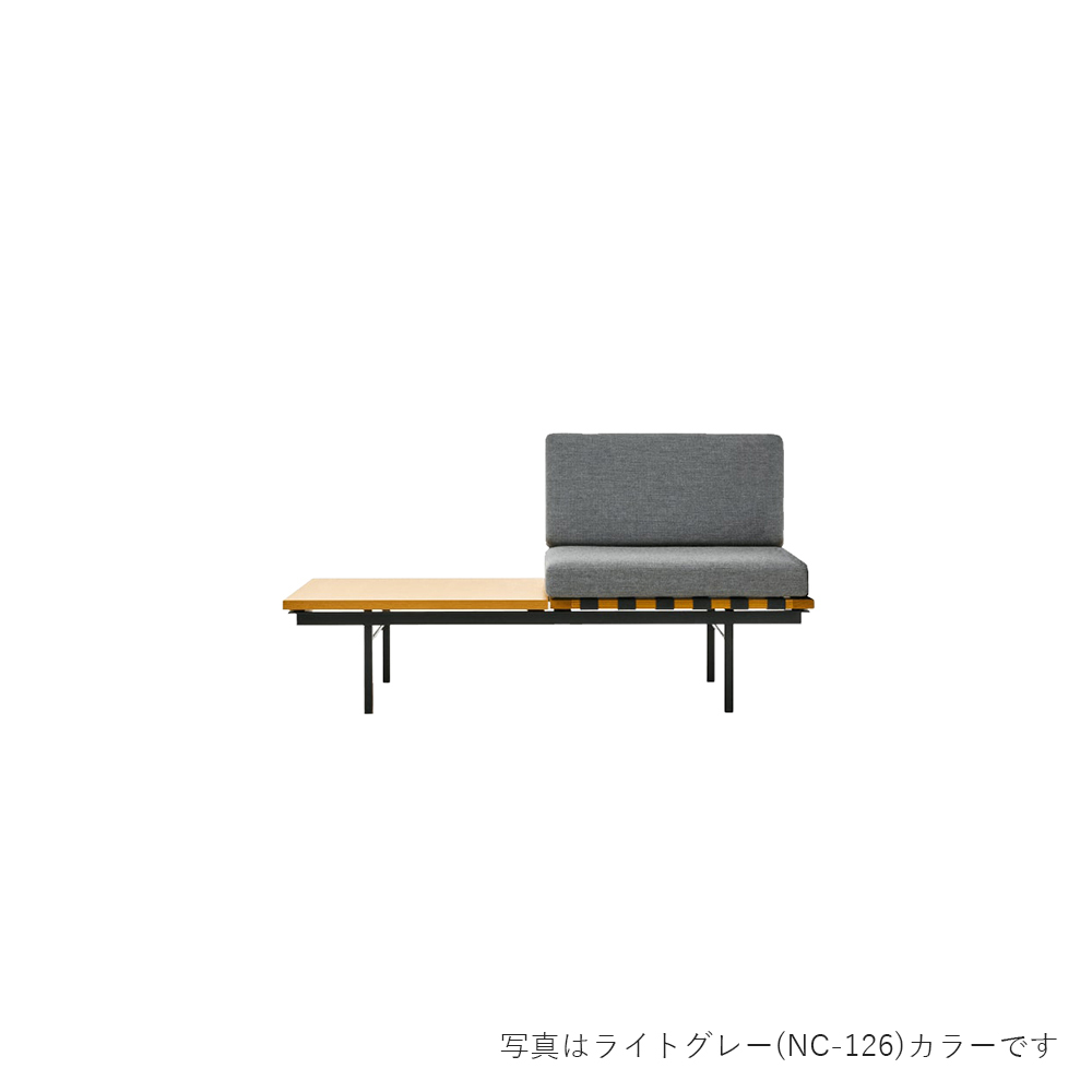 フォームグループ レフトソファ ウィズテーブル 1シーター 天板:オーク / METROCS(メトロクス) / 1人掛けソファ / MTR10061DBR_ma.jpg
