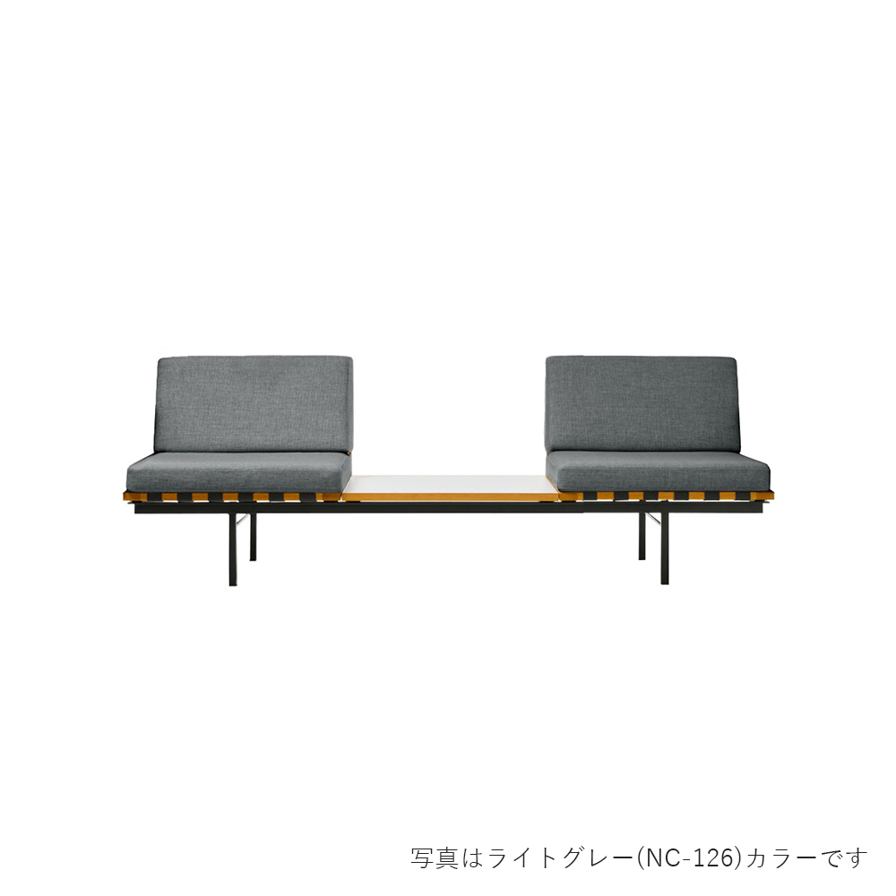 フォームグループ ソファ ウィズテーブル 2シーター 天板:ホワイト / METROCS(メトロクス) / 2人掛けソファ / MTR10064DBR_ma.jpg