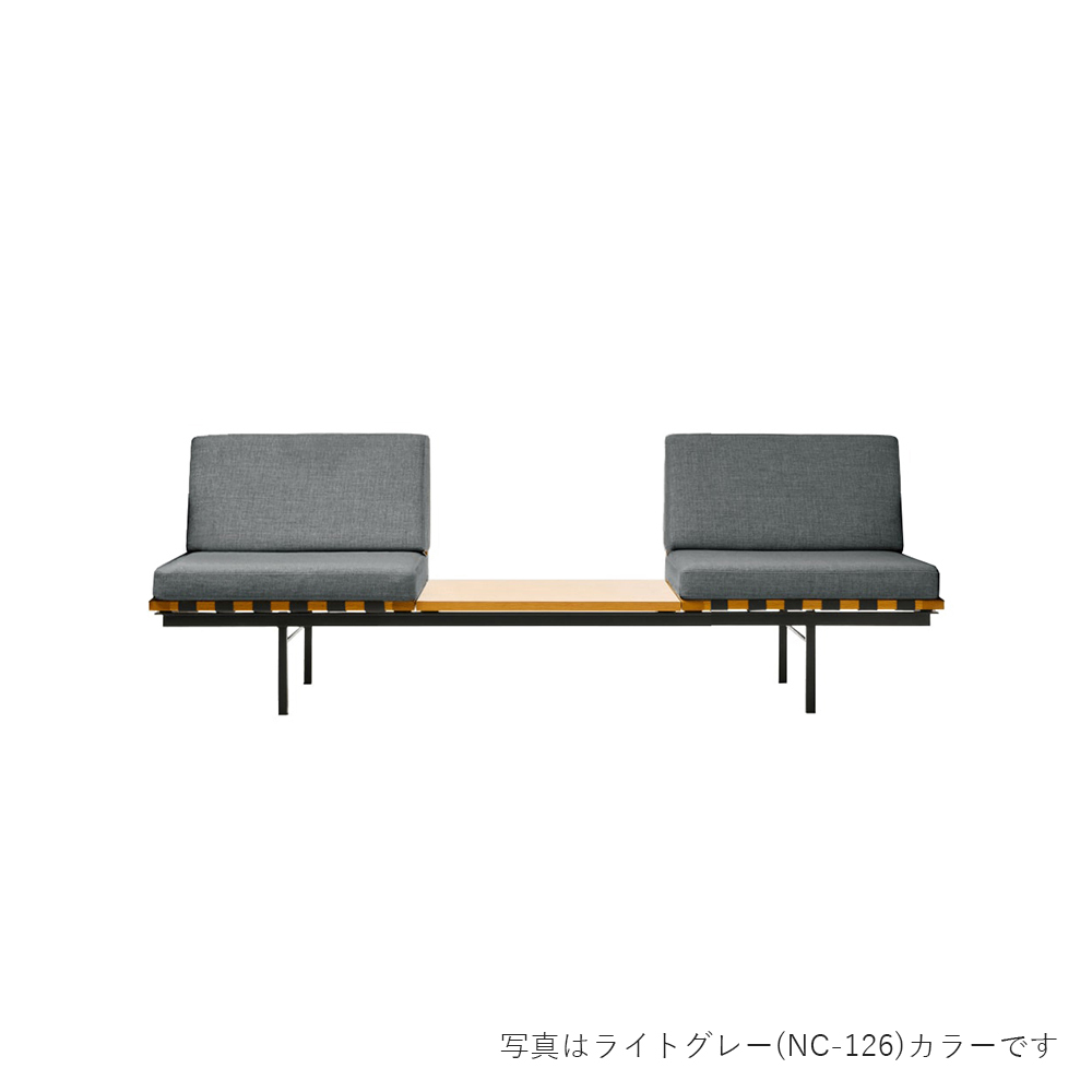 フォームグループ ソファ ウィズテーブル 2シーター 天板:オーク / METROCS(メトロクス) / 2人掛けソファ / MTR10065DBR_ma.jpg