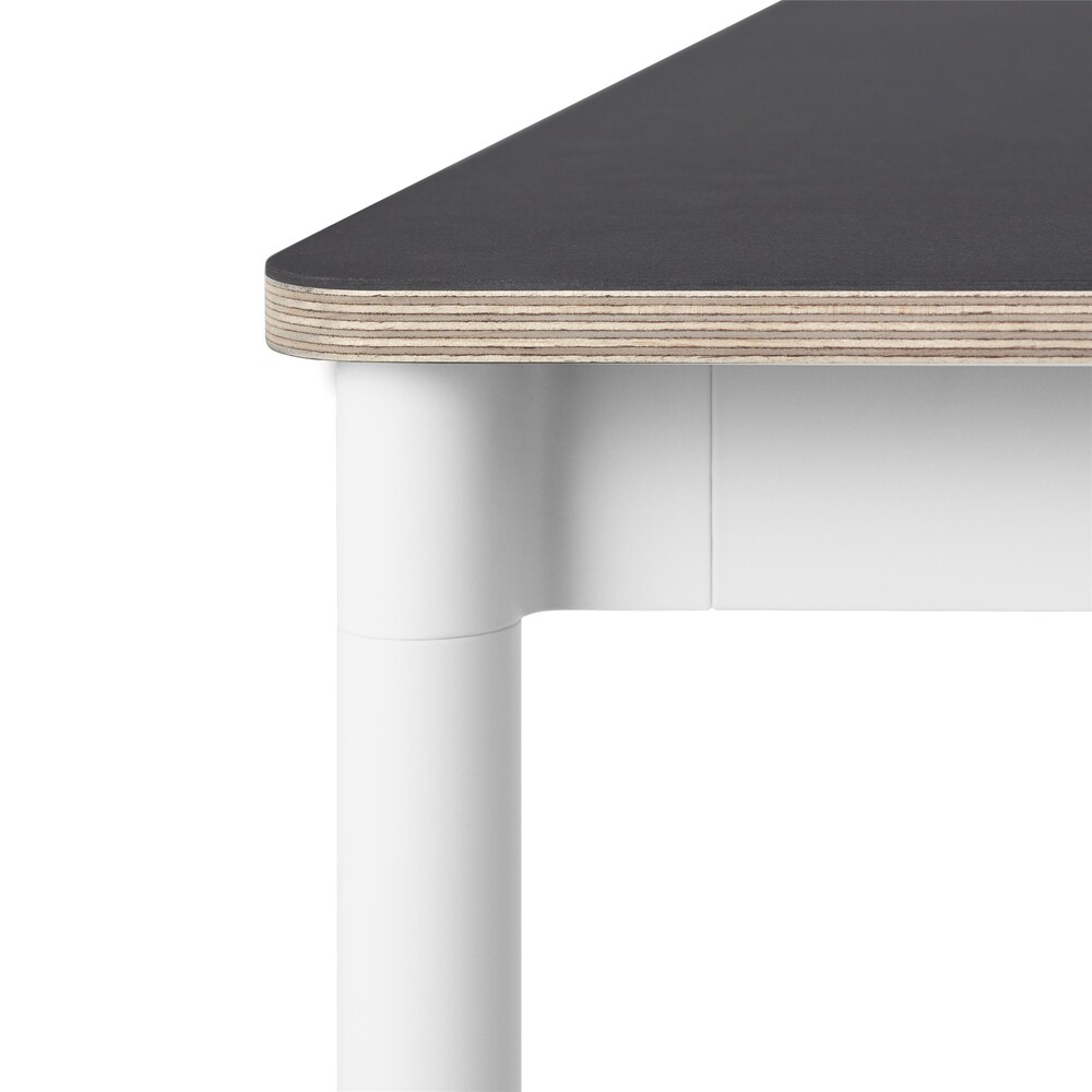 BASE TABLE 1400×800 Black Linoleum/Plywood / muuto（ムート） / ダイニングテーブル / MUT10138_dt_01.jpg