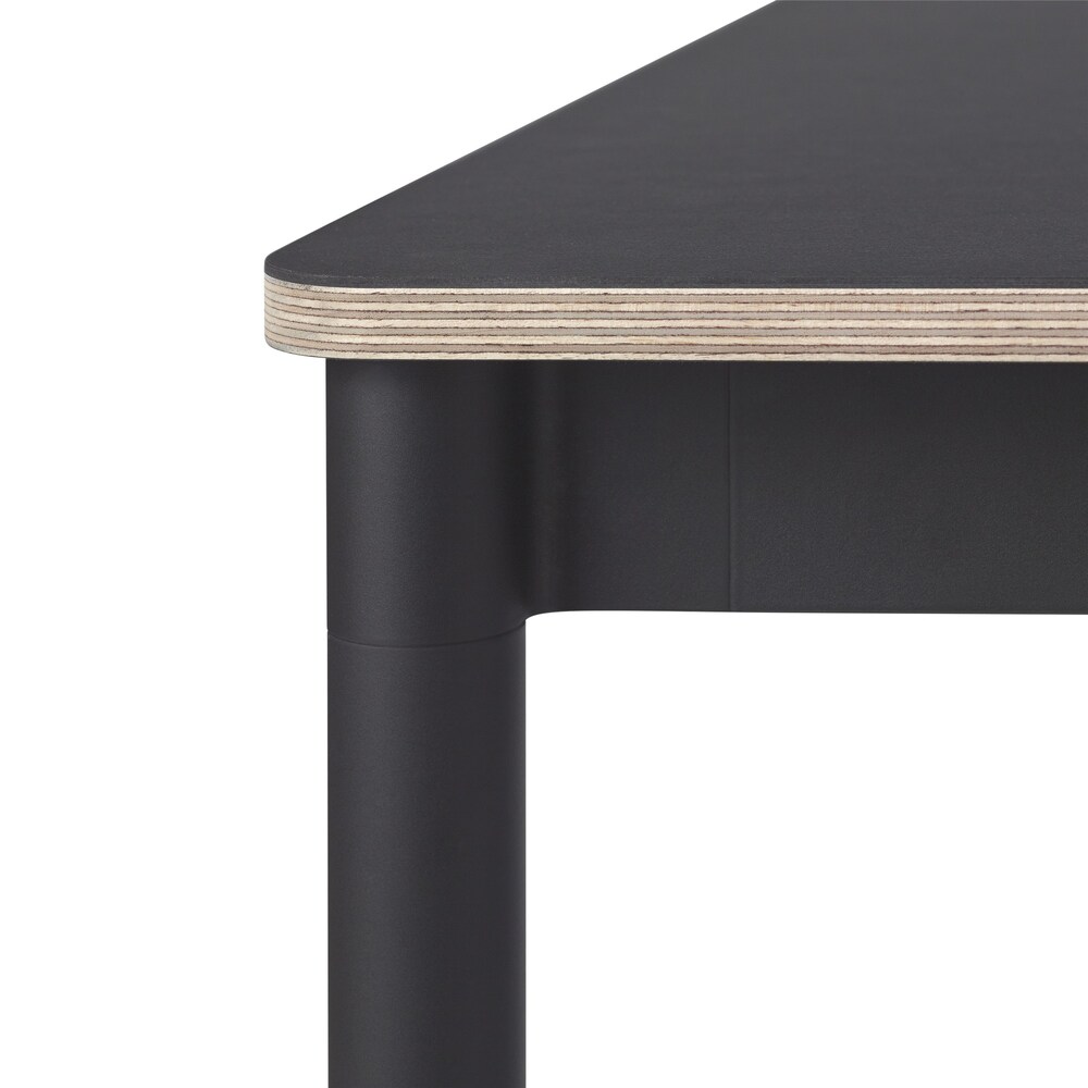 BASE TABLE 1400×800 Black Linoleum/Plywood / muuto（ムート） / ダイニングテーブル / MUT10138_dt_02.jpg