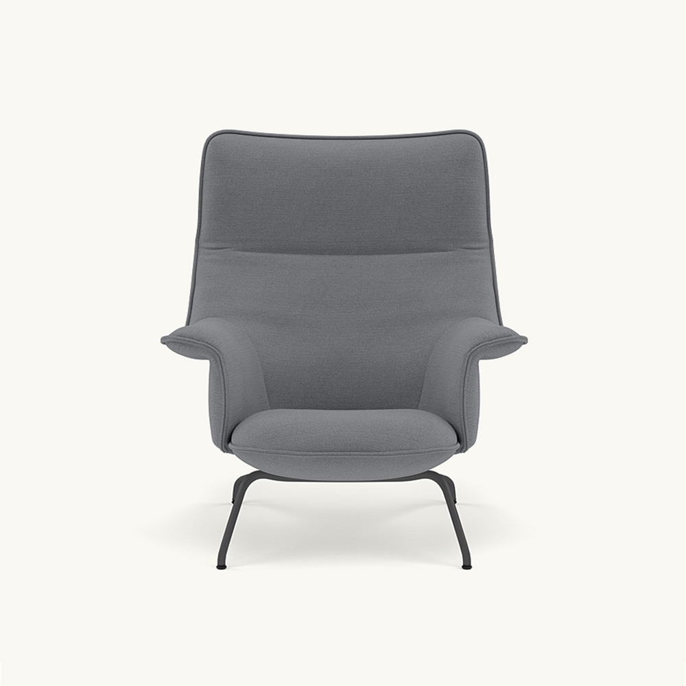 DOZE LOUNGE CHAIR HIGH BACK/TUBE BASE Anthracite Black / muuto（ムート） / ラウンジチェア / MUT10228_dt_01.jpg