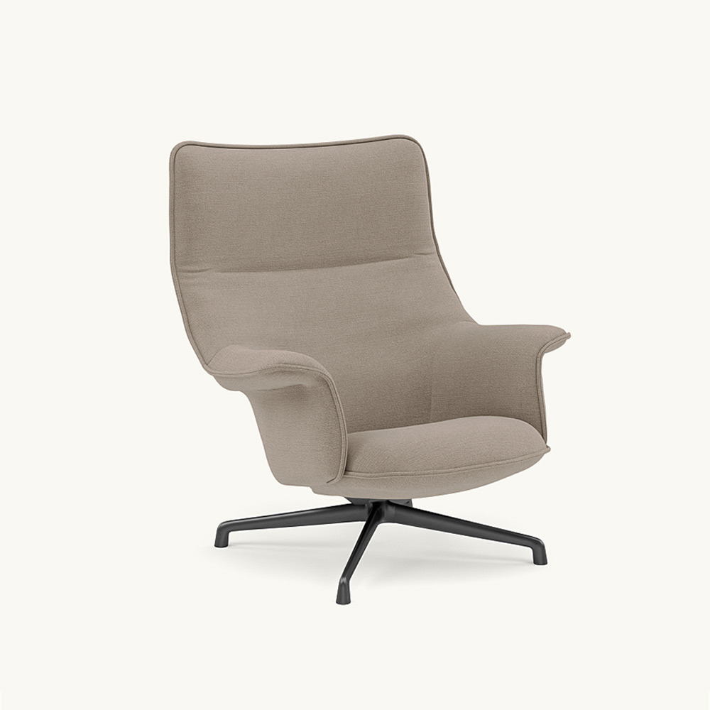 DOZE LOUNGE CHAIR HIGH BACK/SWIVEL BASE Anthracite Black / muuto(ムート) / ラウンジチェア / MUT10234BEG_ma.jpg