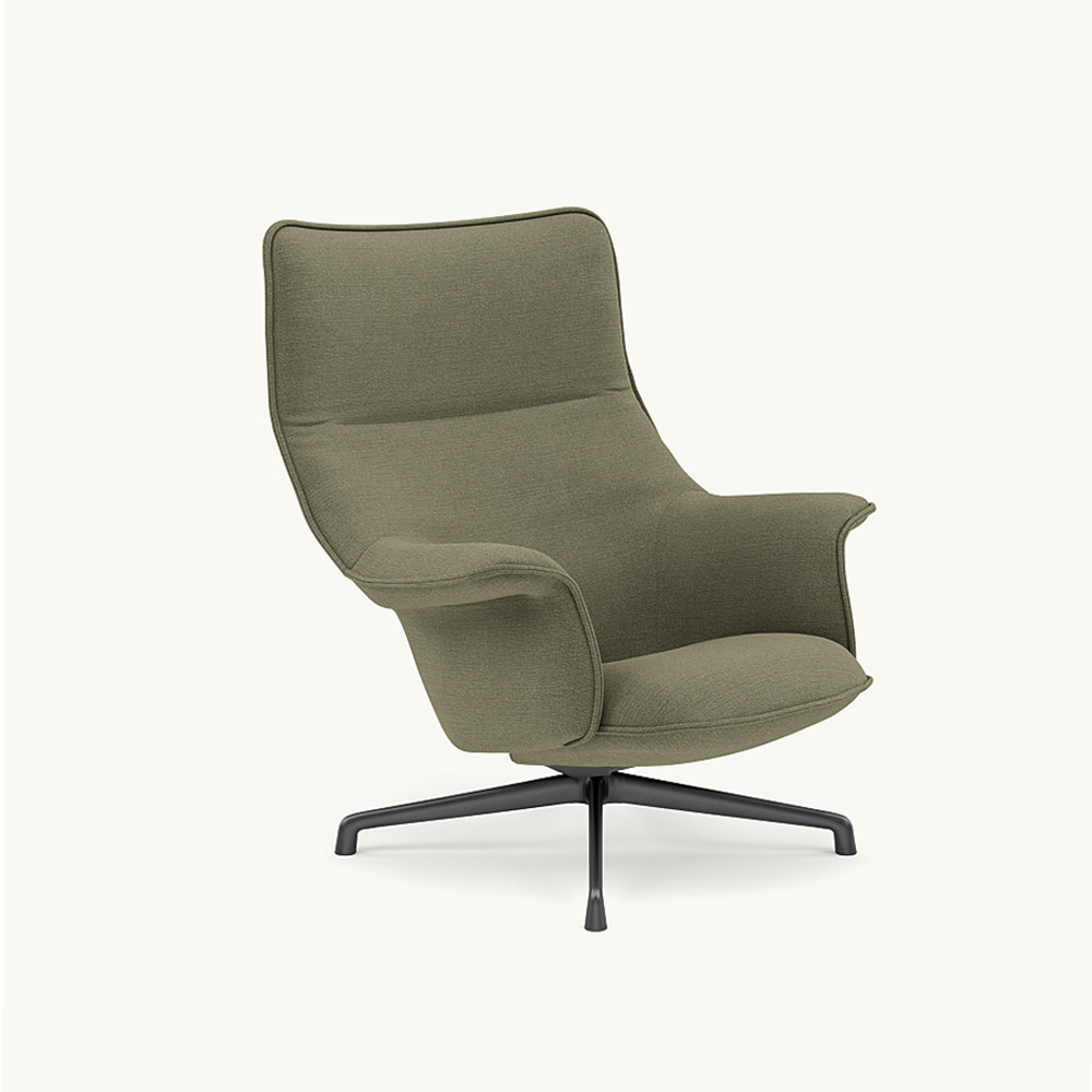 DOZE LOUNGE CHAIR HIGH BACK/SWIVEL BASE Anthracite Black / muuto(ムート) / ラウンジチェア / MUT10234GRN_ma.jpg