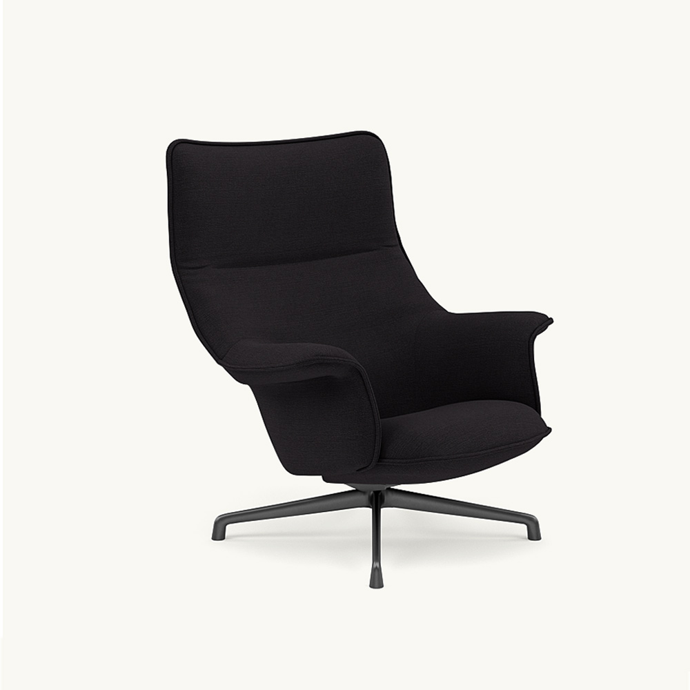 DOZE LOUNGE CHAIR HIGH BACK/SWIVEL BASE Anthracite Black / muuto(ムート) / ラウンジチェア / MUT10234PPL_ma.jpg