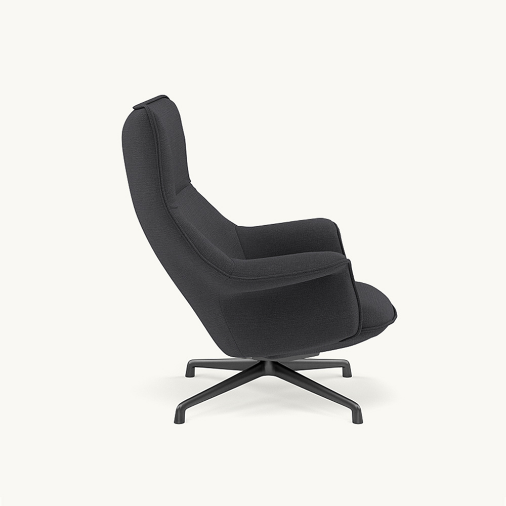 DOZE LOUNGE CHAIR HIGH BACK/SWIVEL BASE Anthracite Black / muuto（ムート） / ラウンジチェア / MUT10234_dt_02.jpg
