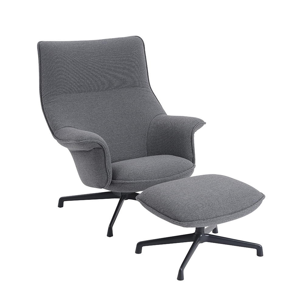 DOZE LOUNGE CHAIR HIGH BACK/SWIVEL BASE Anthracite Black / muuto（ムート） / ラウンジチェア / MUT10234_dt_03.jpg