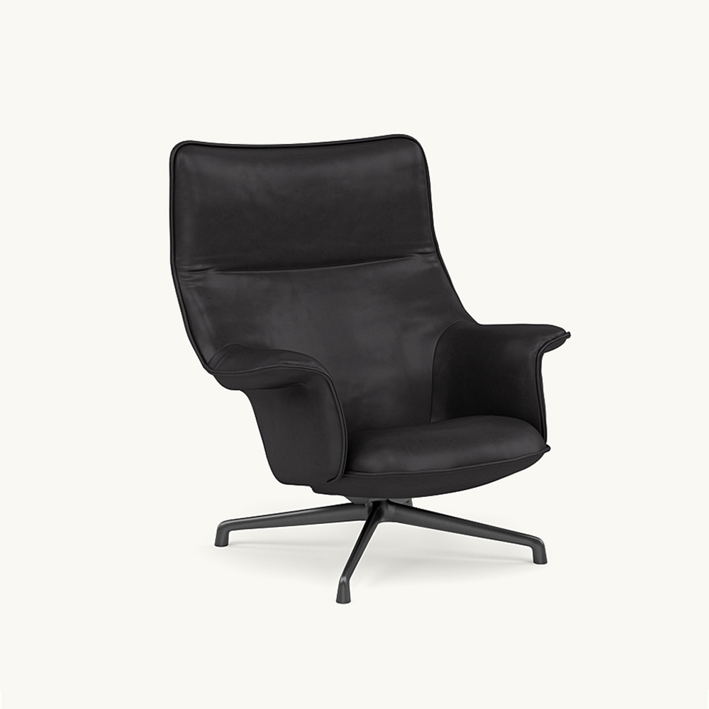 DOZE LOUNGE CHAIR HIGH BACK/SWIVEL BASE Anthracite Black / muuto(ムート) / ラウンジチェア / MUT10235BLK_ma.jpg