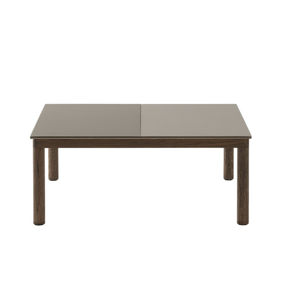 COUPLE COFFEE TABLE 1Plain 1Wavy W800 Dark Oiled Oak / muuto（ムート） / リビングテーブル・ローテーブル・座卓 / MUT10262_dt_01.jpg