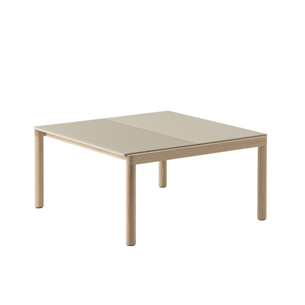 COUPLE COFFEE TABLE 1Plain 1Wavy W800 Oak / muuto(ムート) / リビングテーブル・ローテーブル・座卓 / MUT10263BEG_ma.jpg