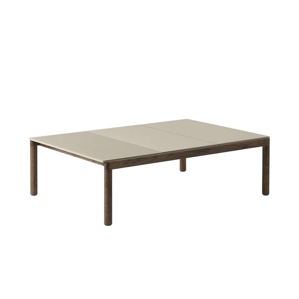 COUPLE COFFEE TABLE 2Plain 1Wavy W1200 Dark Oiled Oak / muuto(ムート) / リビングテーブル・ローテーブル・座卓 / MUT10264BEG_ma.jpg