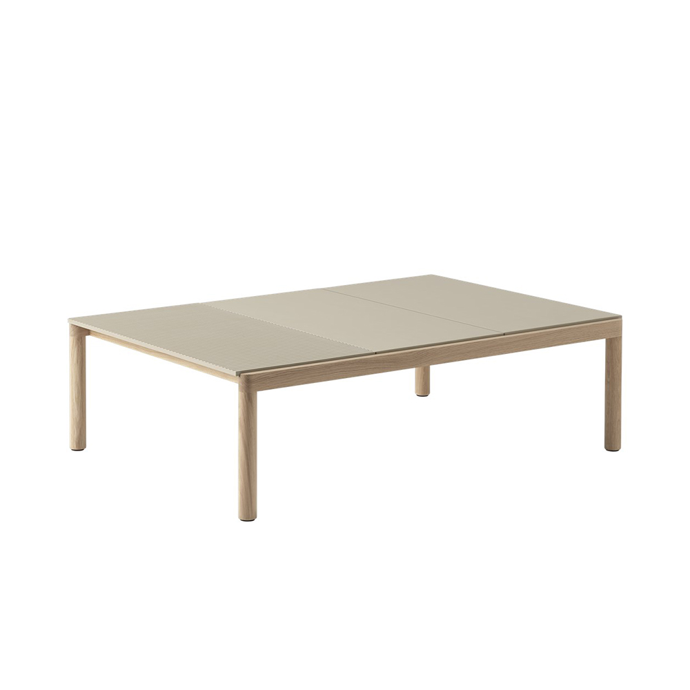 COUPLE COFFEE TABLE 2Plain 1Wavy W1200 Oak / muuto(ムート) / リビングテーブル・ローテーブル・座卓 / MUT10265BEG_ma.jpg