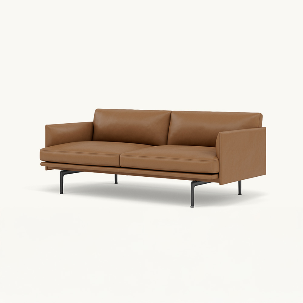 OUTLINE SOFA 2-SEATER BLACK BASE / muuto(ムート) / 2人掛けソファ / MUT10268DBR_ma.jpg