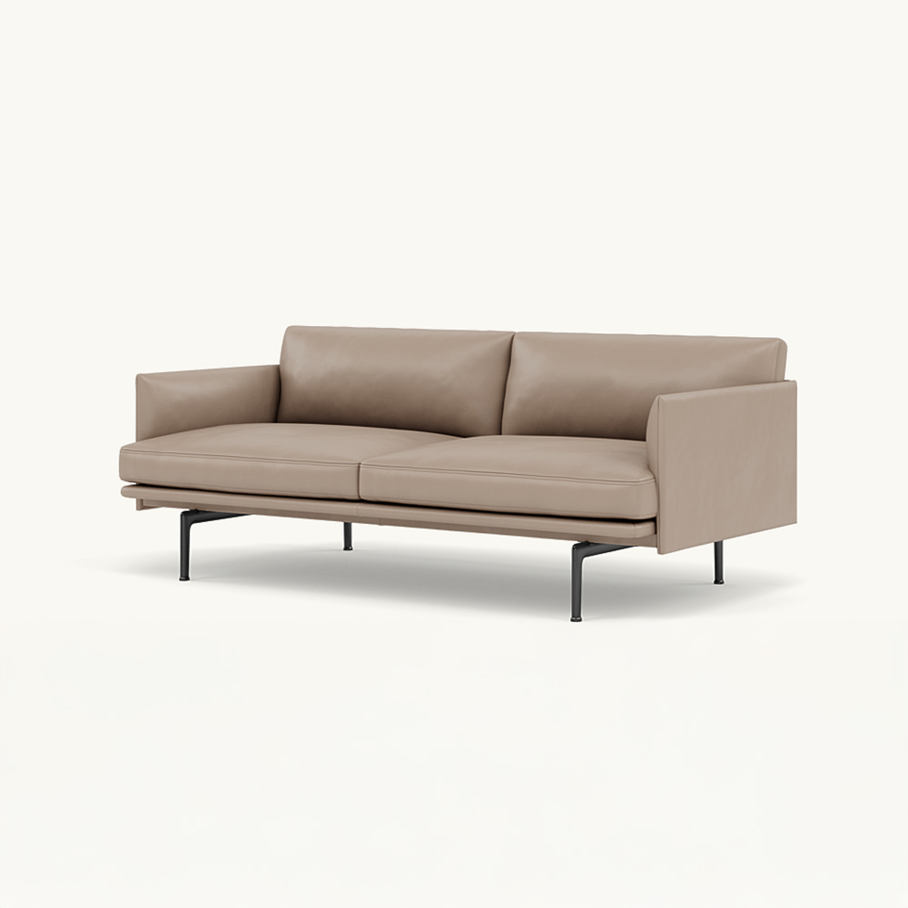OUTLINE SOFA 2-SEATER BLACK BASE / muuto(ムート) / 2人掛けソファ / MUT10268GRY_ma.jpg