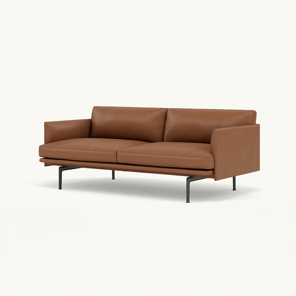 OUTLINE SOFA 2-SEATER BLACK BASE / muuto(ムート) / 2人掛けソファ / MUT10268LBR_ma.jpg