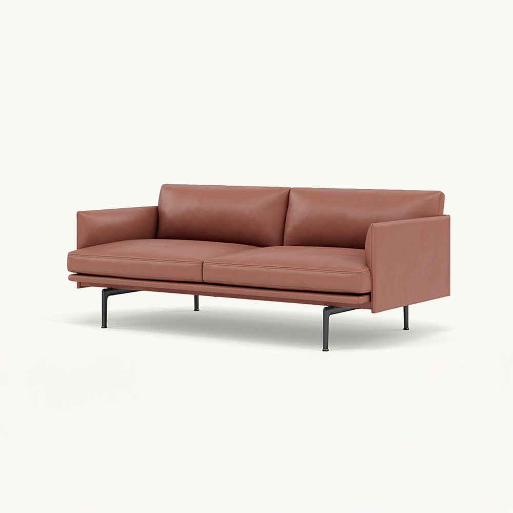 OUTLINE SOFA 2-SEATER BLACK BASE / muuto(ムート) / 2人掛けソファ / MUT10268PNK_ma.jpg