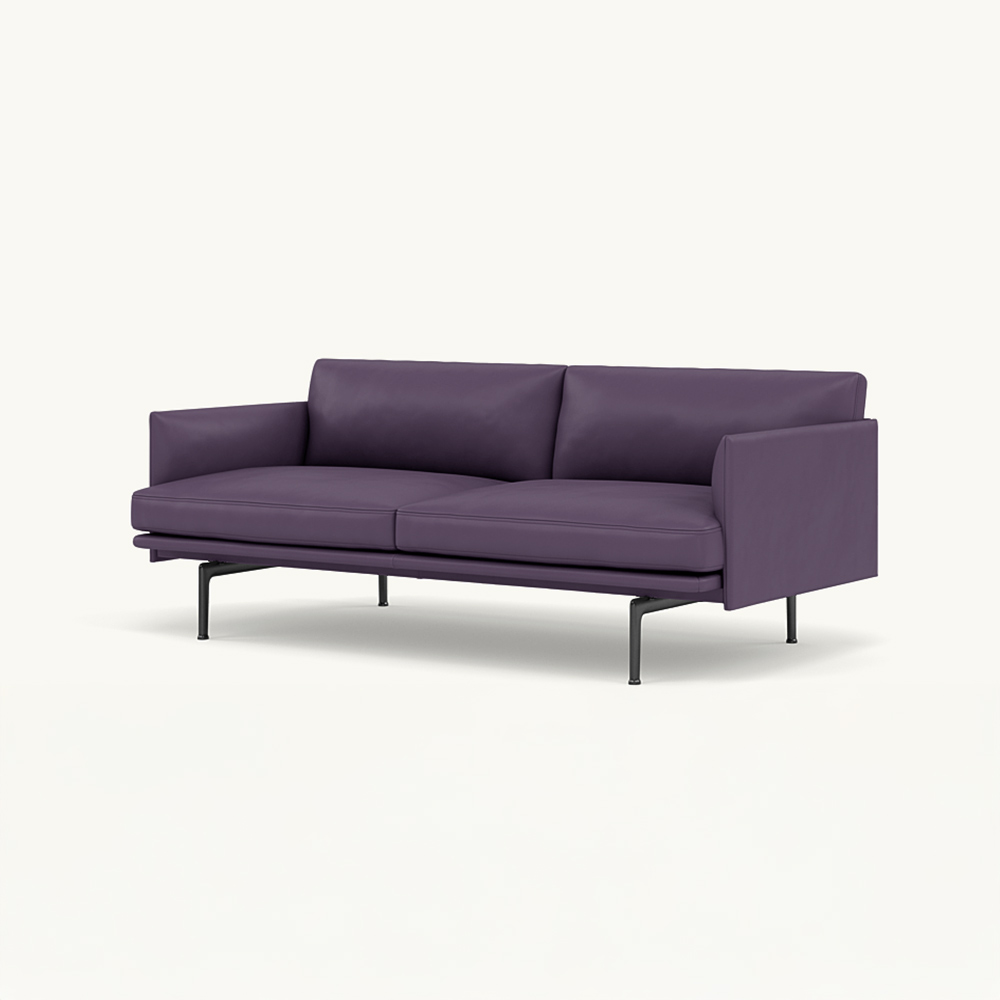 OUTLINE SOFA 2-SEATER BLACK BASE / muuto(ムート) / 2人掛けソファ / MUT10268PPL_ma.jpg