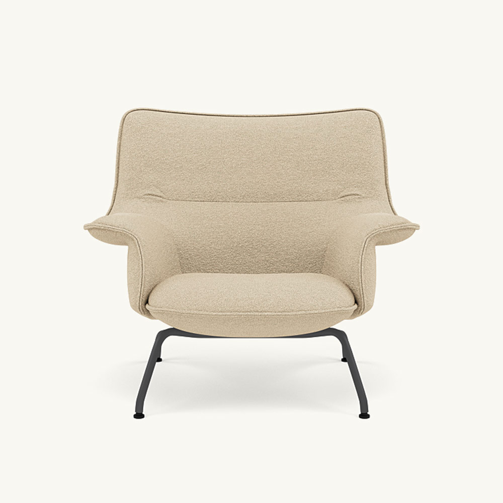 DOZE LOUNGE CHAIR LOW BACK/TUBE BASE Anthracite Black / muuto（ムート） / ラウンジチェア / MUT10284_dt_01.jpg