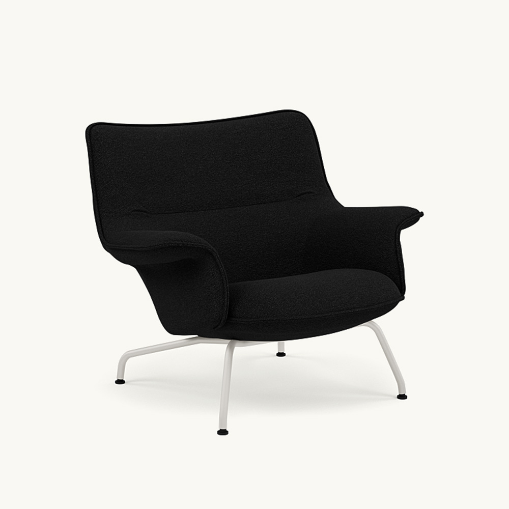 DOZE LOUNGE CHAIR LOW BACK/TUBE BASE Grey / muuto（ムート） / ラウンジチェア / MUT10285BLK_ma.jpg