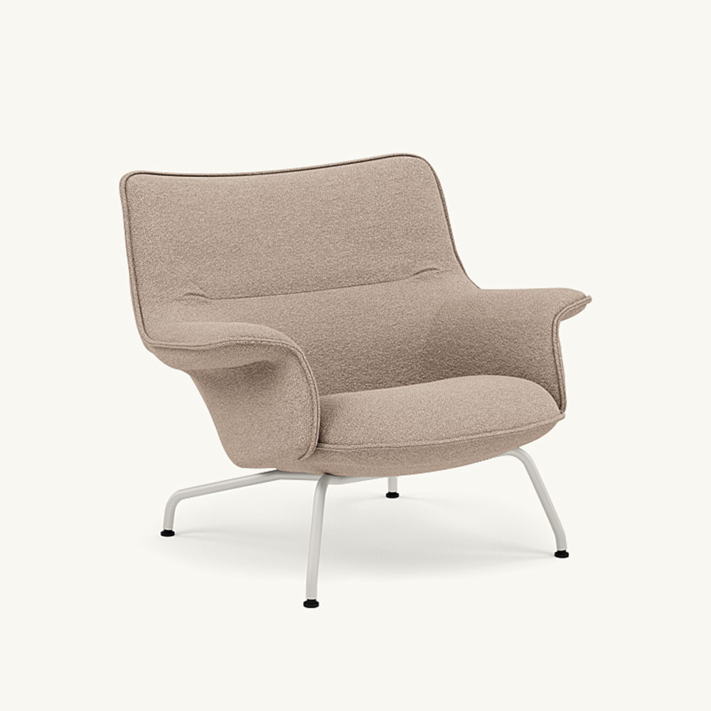 DOZE LOUNGE CHAIR LOW BACK/TUBE BASE Grey / muuto（ムート） / ラウンジチェア / MUT10285LBR_ma.jpg