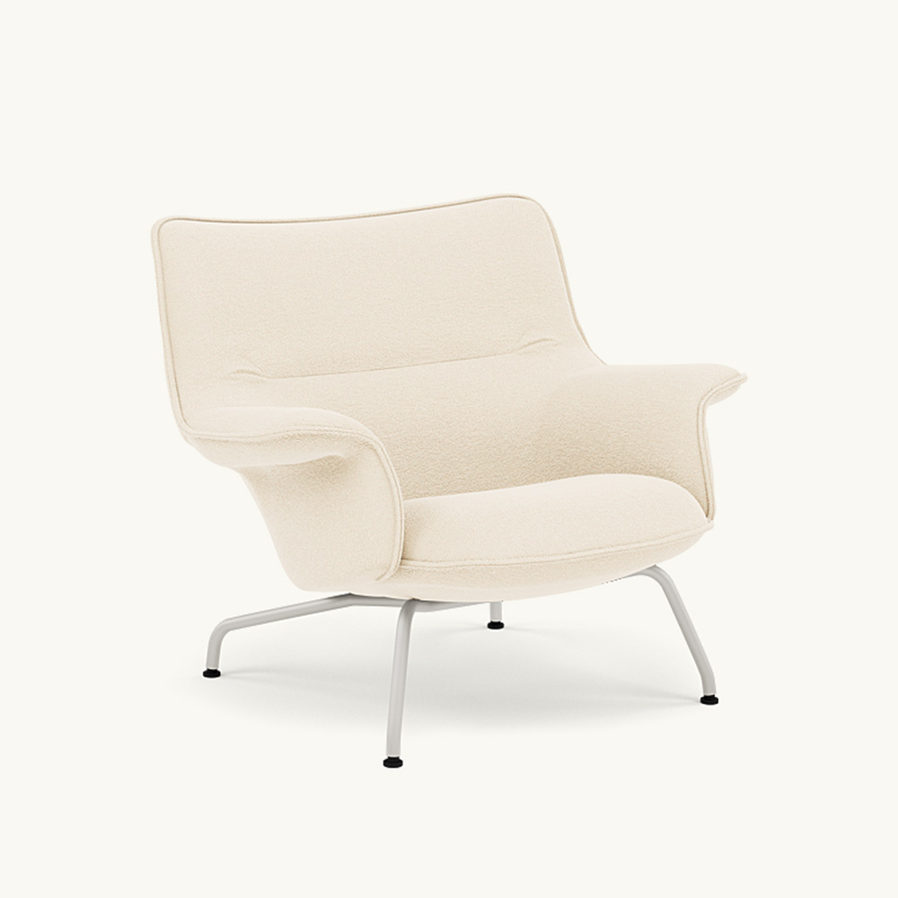 DOZE LOUNGE CHAIR LOW BACK/TUBE BASE Grey / muuto（ムート） / ラウンジチェア / MUT10285WHT_ma.jpg
