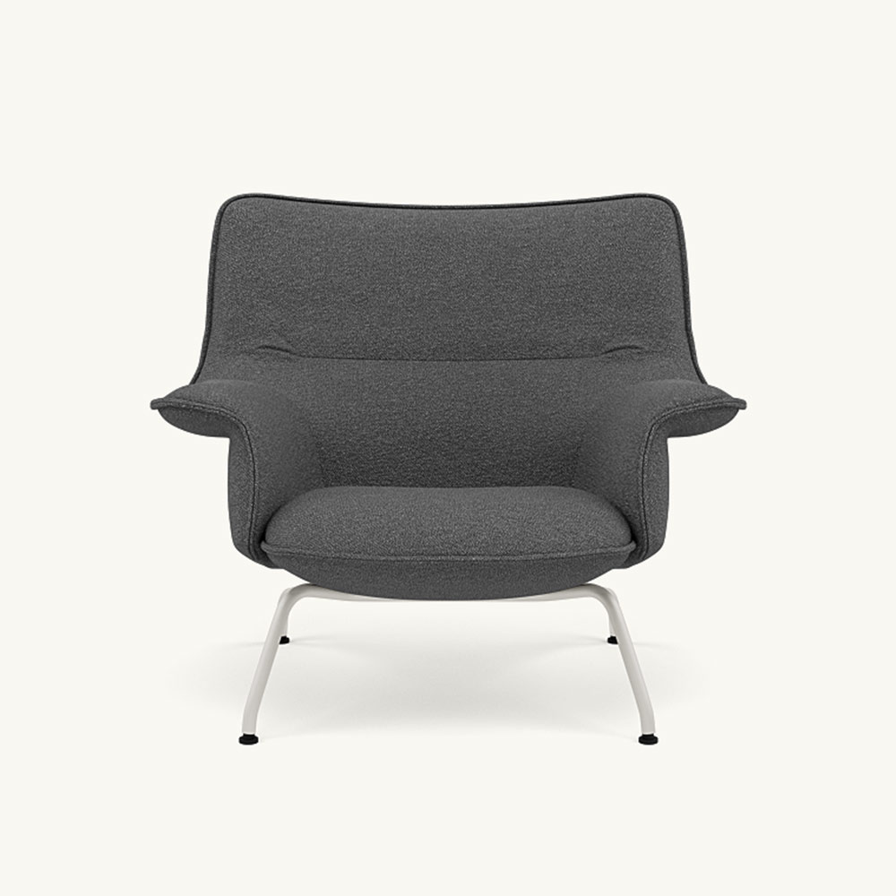 DOZE LOUNGE CHAIR LOW BACK/TUBE BASE Grey / muuto（ムート） / ラウンジチェア / MUT10285_dt_01.jpg