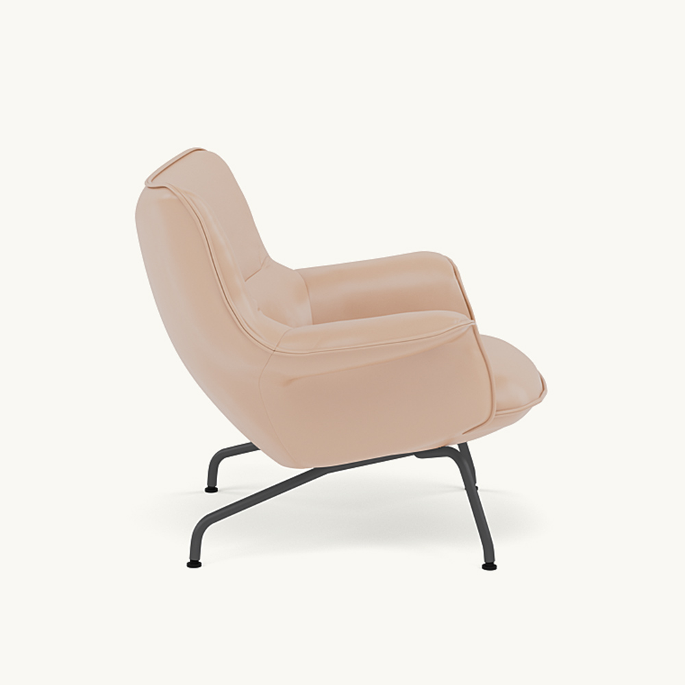 DOZE LOUNGE CHAIR LOW BACK Leather/TUBE BASE Anthracite Black / muuto（ムート） / ラウンジチェア / MUT10286_dt_03.jpg