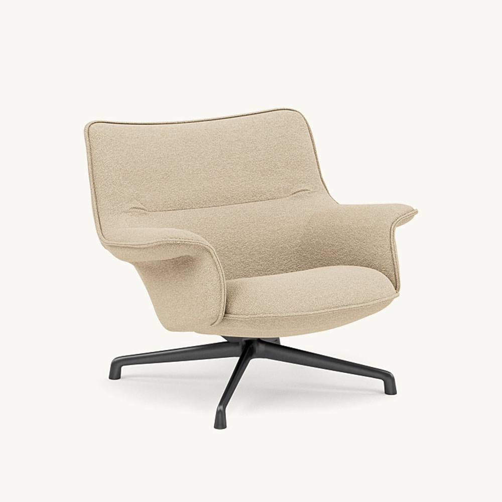 DOZE LOUNGE CHAIR LOW BACK/SWIVEL BASE Anthracite Black / muuto（ムート） / ラウンジチェア / MUT10288BEG_ma.jpg