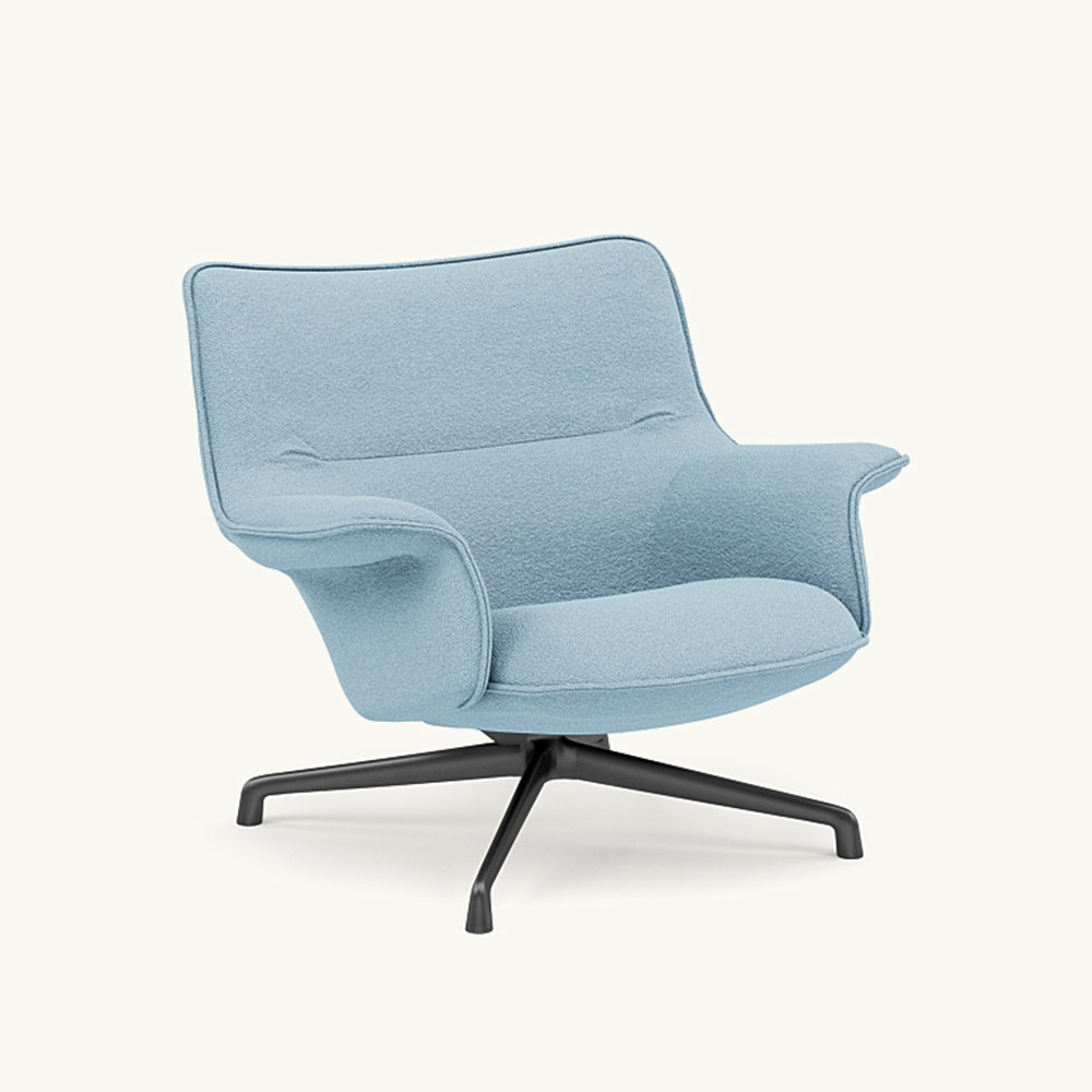 DOZE LOUNGE CHAIR LOW BACK/SWIVEL BASE Anthracite Black / muuto（ムート） / ラウンジチェア / MUT10288BLU_ma.jpg