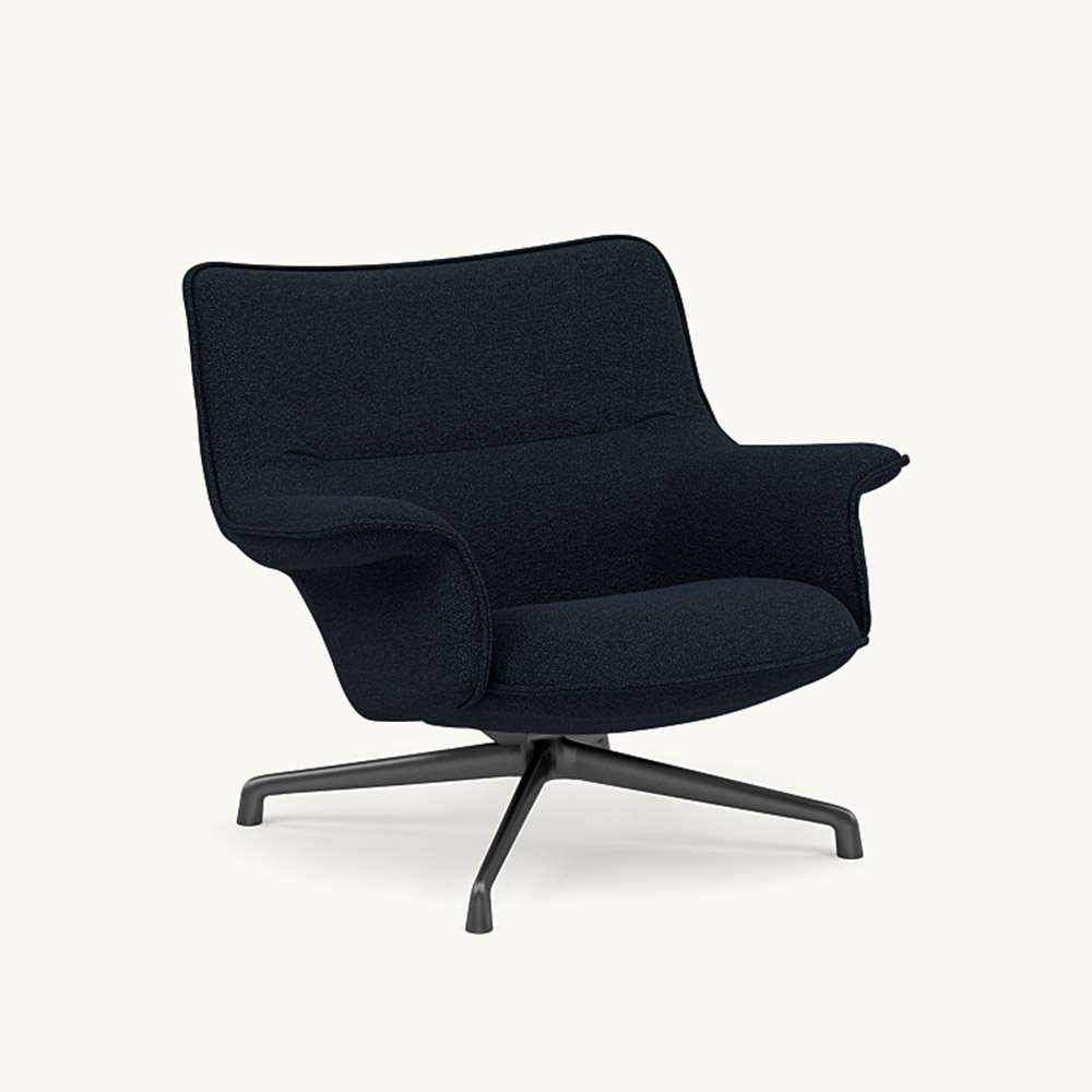 DOZE LOUNGE CHAIR LOW BACK/SWIVEL BASE Anthracite Black / muuto（ムート） / ラウンジチェア / MUT10288PPL_ma.jpg