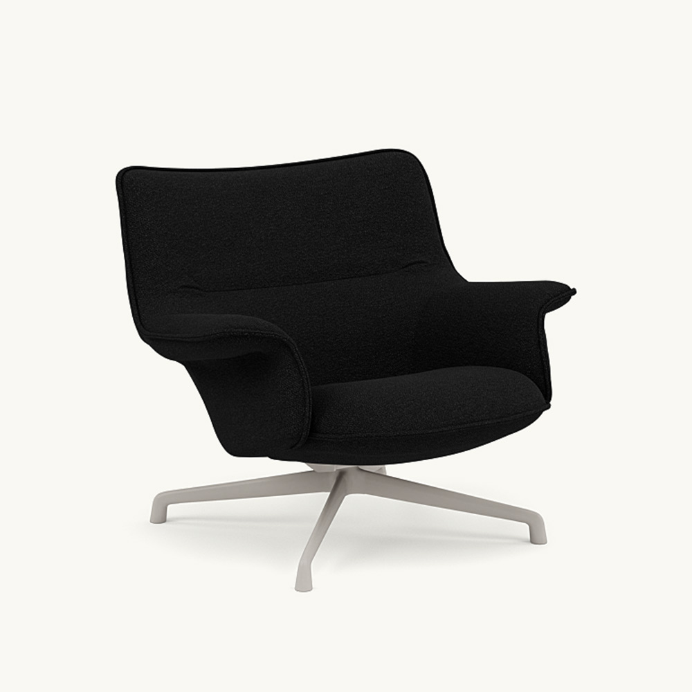 DOZE LOUNGE CHAIR LOW BACK/SWIVEL BASE Grey / muuto（ムート） / ラウンジチェア / MUT10289BLK_ma.jpg