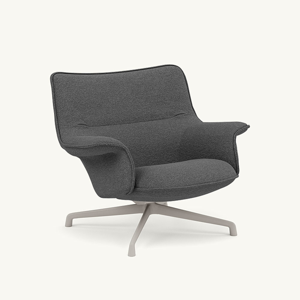DOZE LOUNGE CHAIR LOW BACK/SWIVEL BASE Grey / muuto（ムート） / ラウンジチェア / MUT10289GRY_ma.jpg