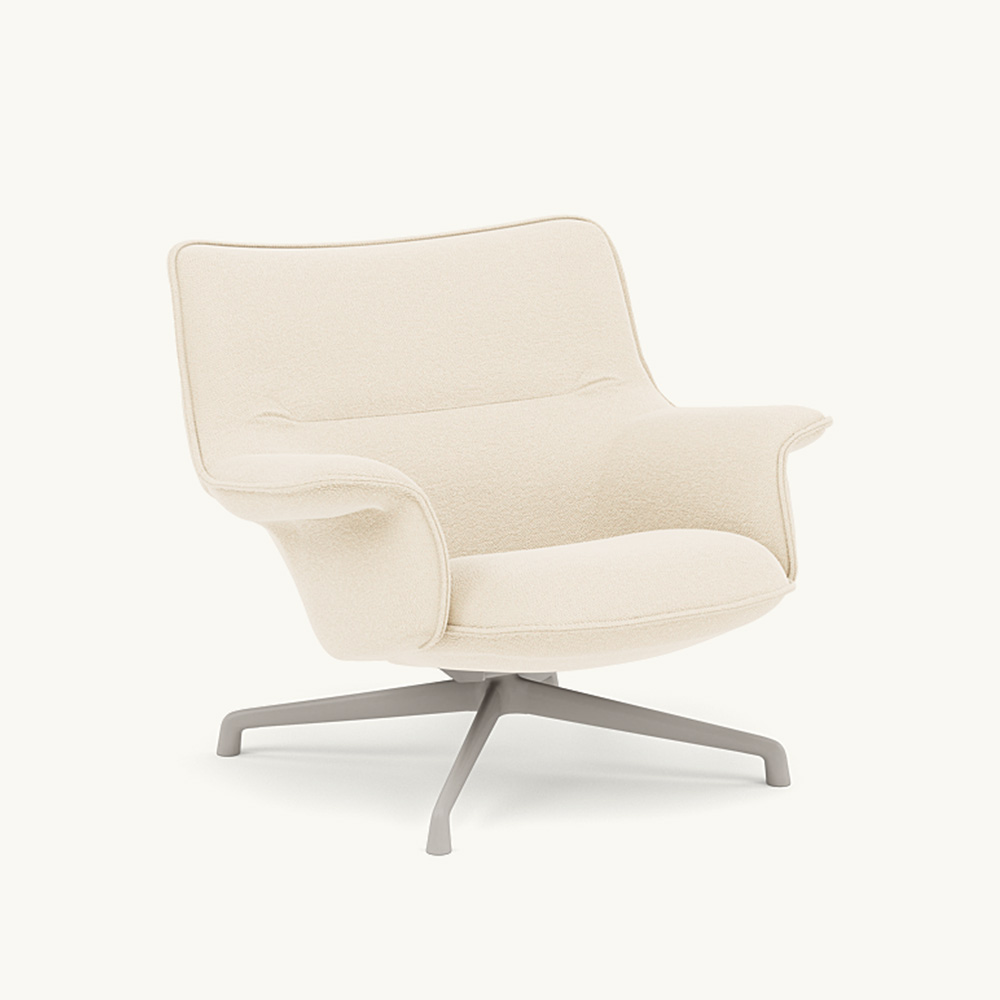 DOZE LOUNGE CHAIR LOW BACK/SWIVEL BASE Grey / muuto（ムート） / ラウンジチェア / MUT10289WHT_ma.jpg
