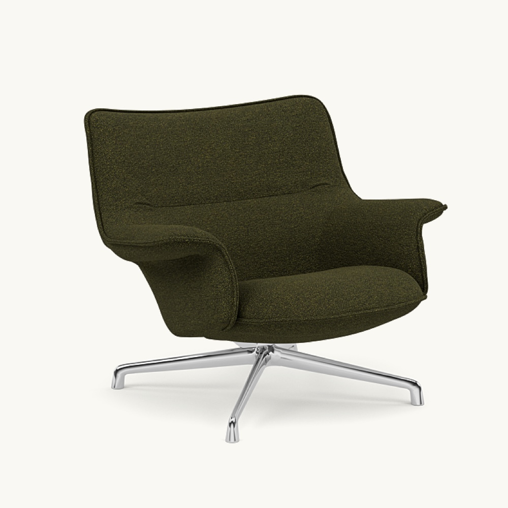 DOZE LOUNGE CHAIR LOW BACK SWIVEL Polished Aluminum BASE / muuto（ムート） / ラウンジチェア / MUT10297DBR_ma.jpg