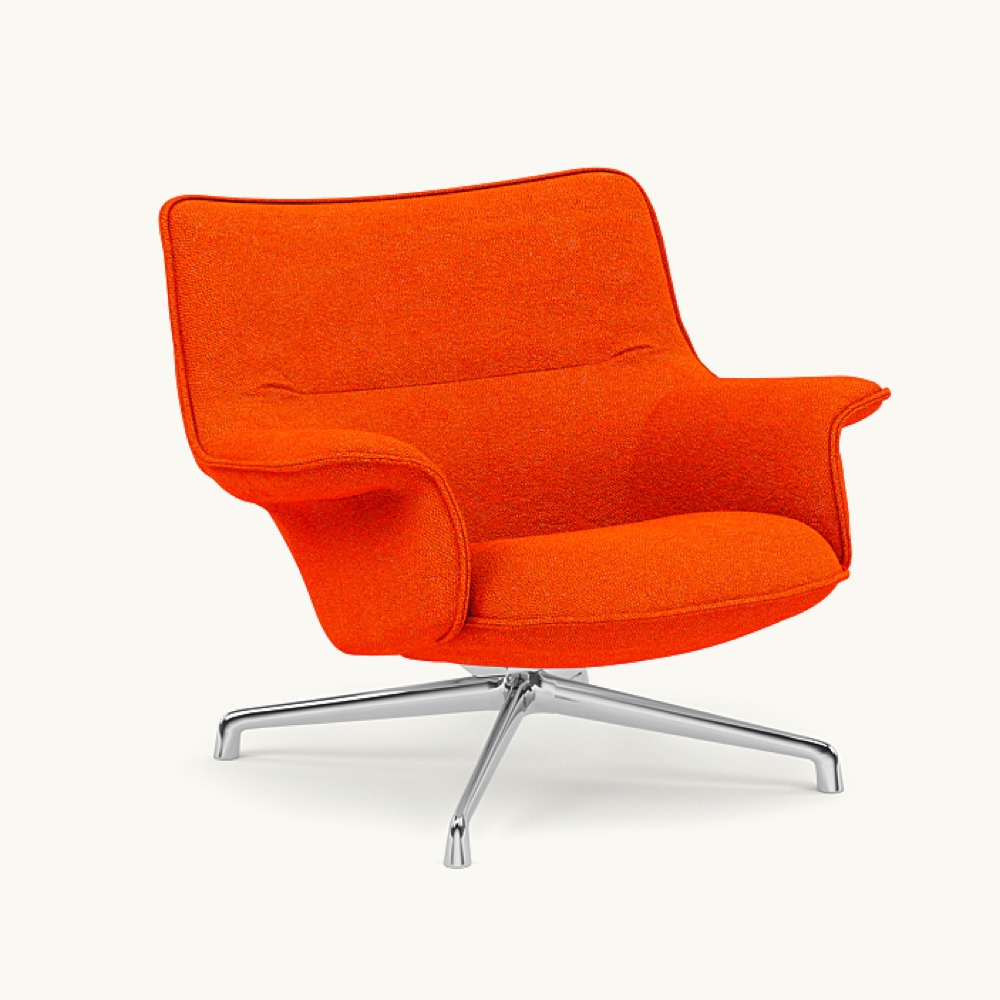 DOZE LOUNGE CHAIR LOW BACK SWIVEL Polished Aluminum BASE / muuto（ムート） / ラウンジチェア / MUT10297ORN_ma.jpg