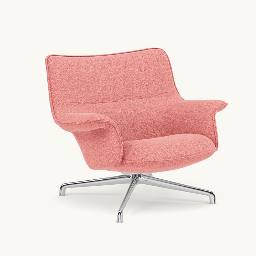 DOZE LOUNGE CHAIR LOW BACK SWIVEL Polished Aluminum BASE / muuto（ムート） / ラウンジチェア / MUT10297PNK_ma.jpg