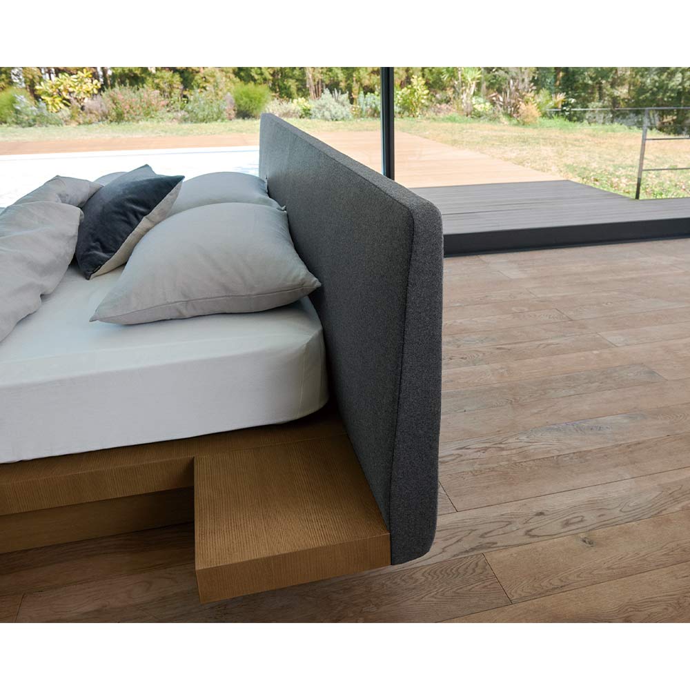 IDIOM イディオム (左側NT付) ミディアム queen / NIHON BED（ニホンベッド） / クイーンベッドフレーム / NHB10118_dt_01.jpg
