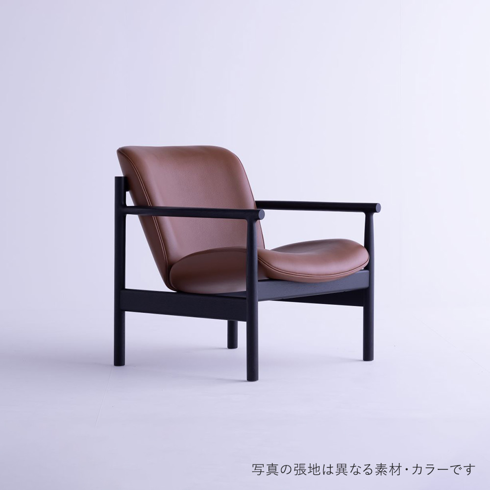 日進木工 CHORUS ラウンジチェア CHC-1871-O オーク MBK / 日進木工（ニッシンモッコウ） / ラウンジチェア / NIS10095BLU_ma.jpg