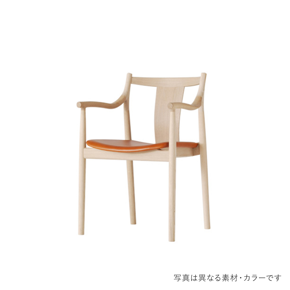 日進木工 CHORUS アームチェア CHC-1803-O MBK 張り込み / 日進木工（ニッシンモッコウ） / ダイニングチェア / NIS10164BLU_ma.jpg