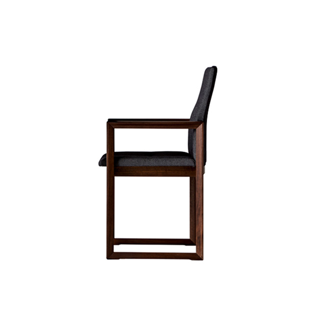日進木工 N YUI ARM CHAIR ANC-1459-H-W ウォールナット オイル / 日進木工（ニッシンモッコウ） / ダイニングチェア / NIS10188_dt_01.jpg