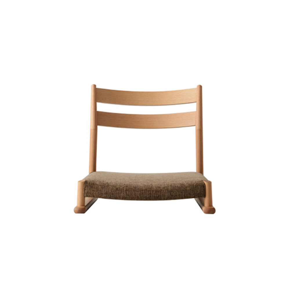 日進木工 SLOW Natural Brown 座椅子 NBC-1549R レッドオーク TER 張り込み / 日進木工（ニッシンモッコウ） / 座椅子・ローチェア / NIS10219_dt_01.jpg