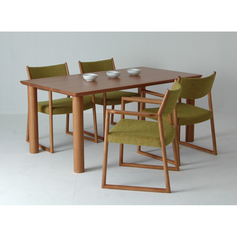 日進木工 SLOW Natural Brown LDテーブル NBT-760R レッドオーク TER W1600 H650 / 日進木工（ニッシンモッコウ） / ダイニングテーブル / NIS10225_dt_03.jpg