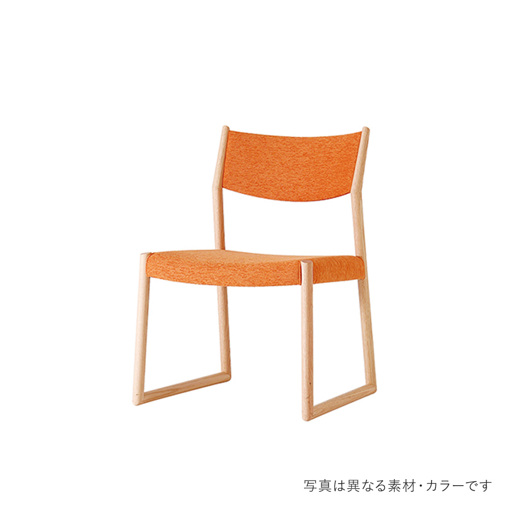 日進木工 SLOW Natural Brown ダイニングチェア NBC-519R レッドオーク TER 張り込み SH420 / 日進木工（ニッシンモッコウ） / ダイニングチェア / NIS10230BLU_ma.jpg