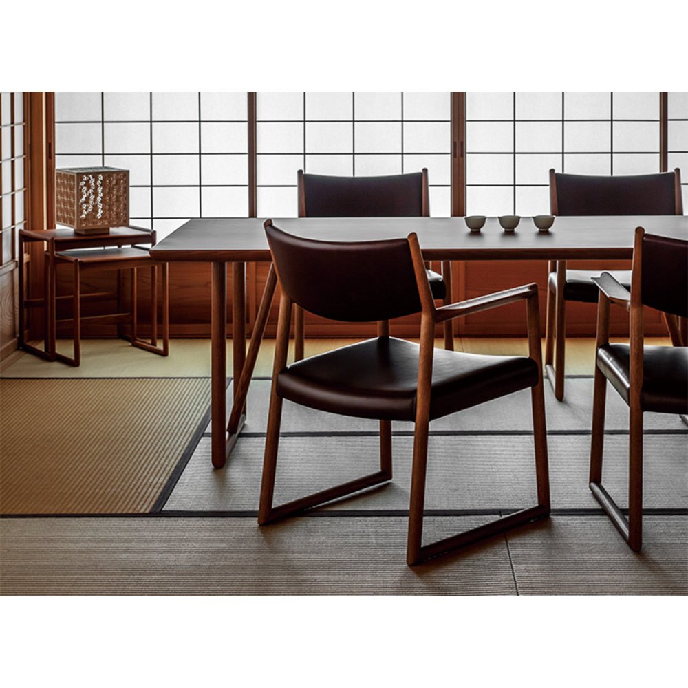 日進木工 SLOW Natural Brown ダイニングアームチェア NBC-509R レッドオーク TER 張り込み SH420 / 日進木工（ニッシンモッコウ） / ダイニングチェア / NIS10231_dt_07.jpg