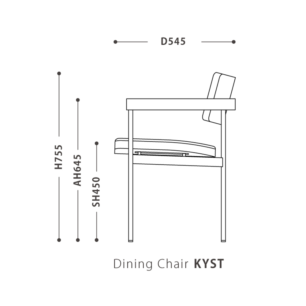 Dining Chair KYST / NOWHERE LIKE HOME（ノーウェアライクホーム） / ダイニングチェア / NLH10160_dt_34.jpg